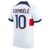 Virallinen Fanipaita + Shortsit Paris Saint-Germain Dembele 10 Vieraspelipaita 2023-24 - Lasten